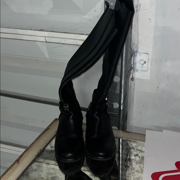 Black Tory Burch knee high boots. - Picture 4 of 7